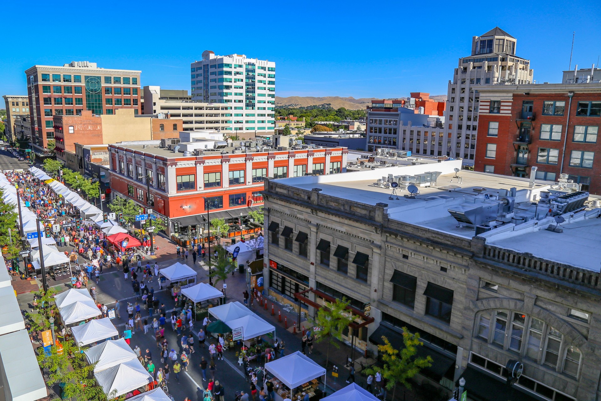 Downtown Boise, Idaho farmer’s market